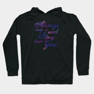 Keep It Real - Violet Hoodie